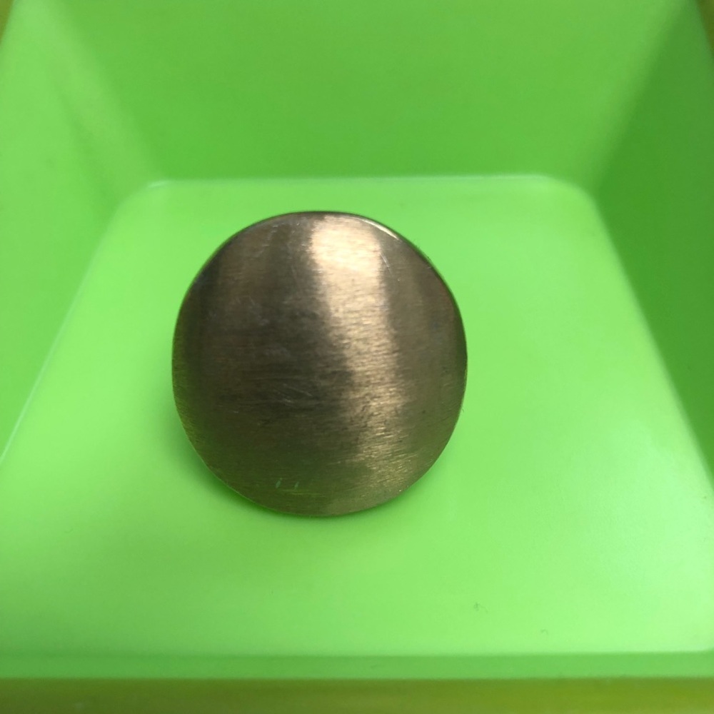 Stainless steel gold finish ring
